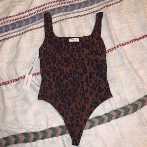 Aritzia Cheetah Bodysuit